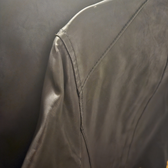 Armani Exchange Blouson Faux Leather Fall Moto Jacket - Picture 11 of 12